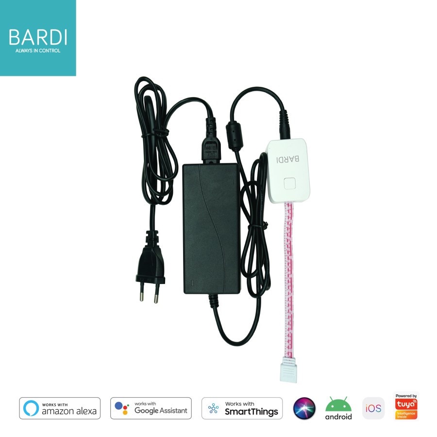 BARDI Smart Adaptor untuk LED strip 10 Meter 4A RGB Home Automation