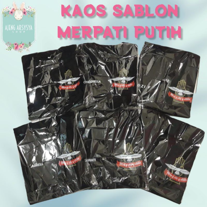 Kaos Sablon Merpati Putih