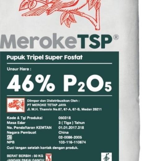 ➳ Pupuk TSP SUPER 46, MerokeTSP, Meroke TSP ♜
