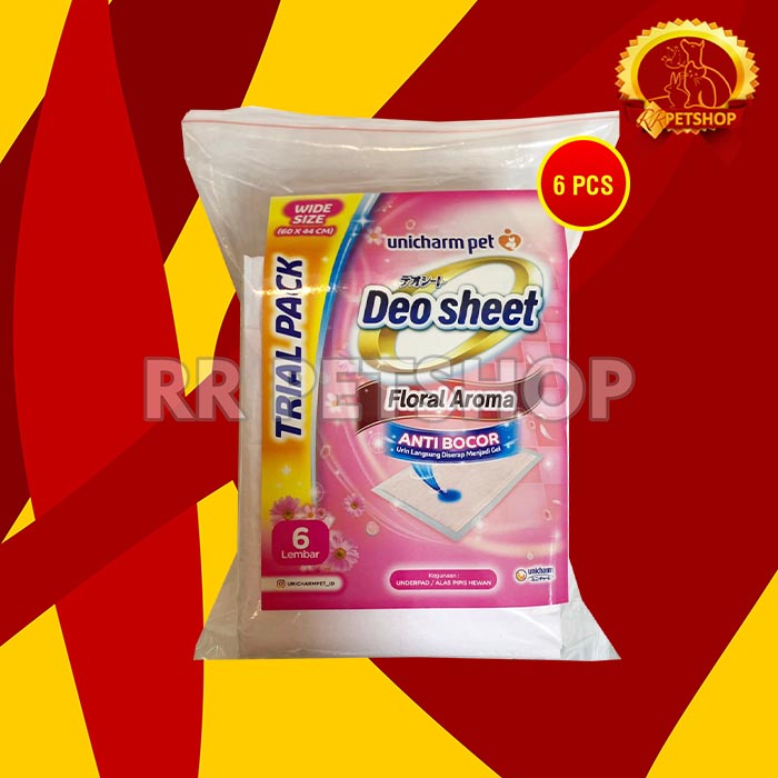 Deo-sheet Alas Pipis Poop anjing Perlak Hewan 6 pcs Repack