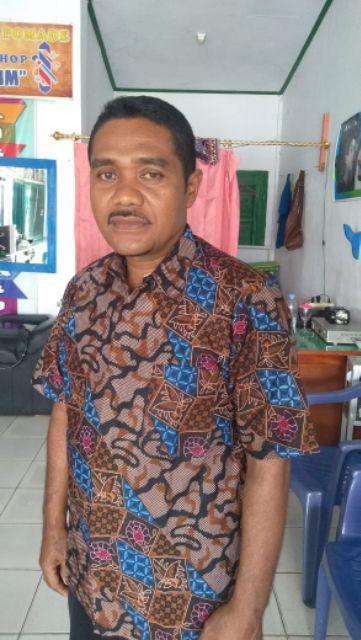 Kemeja Batik Pria Lengan Pendek Size M L Xl Xxl Bswart Batik Hrb026 Kenongo Hem Panjang Padi