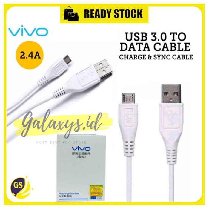 Kabel Data Vivo X21 Y19 Z1 Pro Fast Charge Micro USB 2A