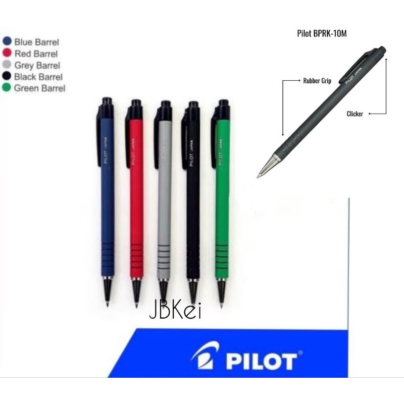 

Pulpen Pilot BPRK-10M 0,5mm Retractable Cetek Satuan