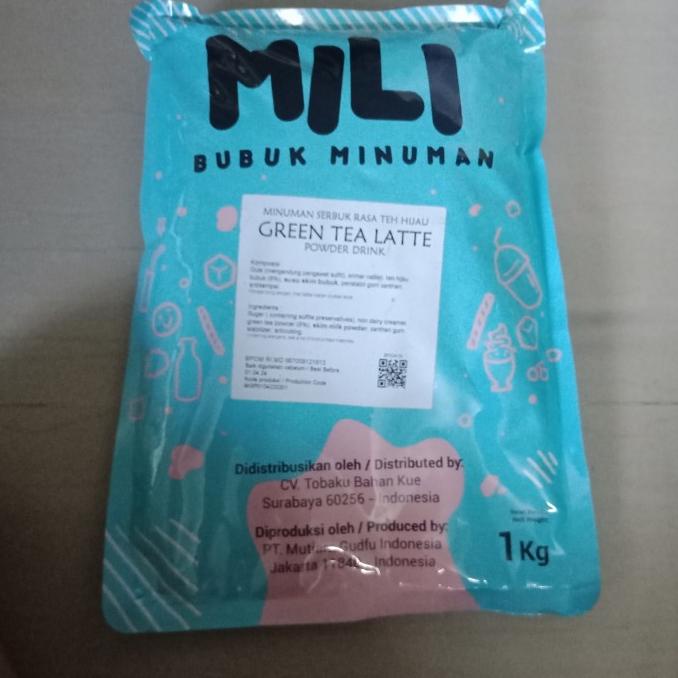 

[COD] Mili green tea bubuk minuman teh hijau serbuk powder drink 1000 gr [COD]