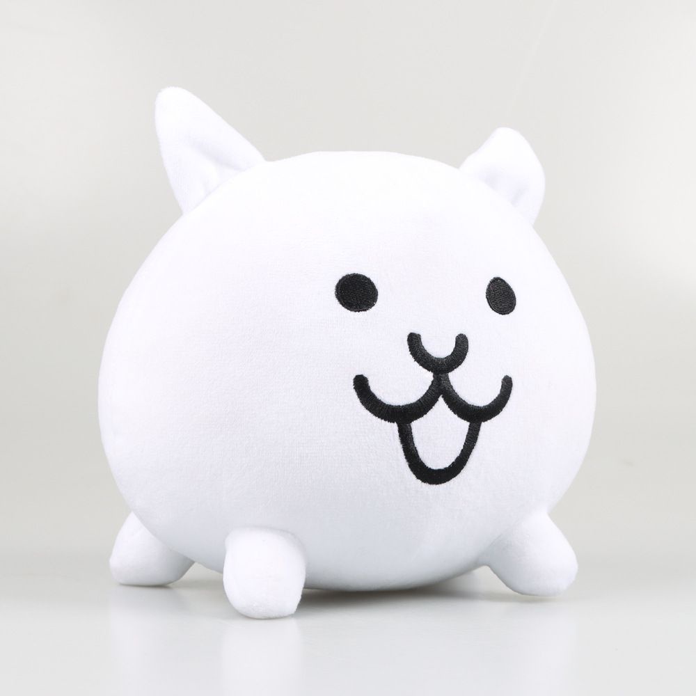 20cm The Battle Cats Plush Toy White Neko Cat Soft Toy Cartoon Anime Figure Plush Stuffed Animal Toy Peluche Gift Toy for Kids