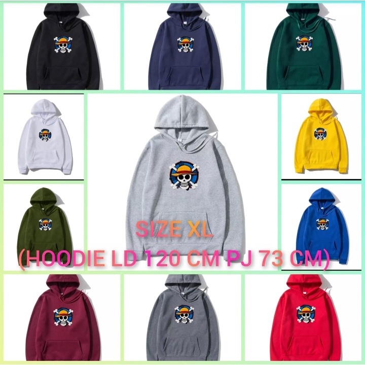 JOSJOLI_STORE/Sweater Hoodie Lambang Pirate/Atasan Pria Dewasa Lengan Panjang/M L XL XXL