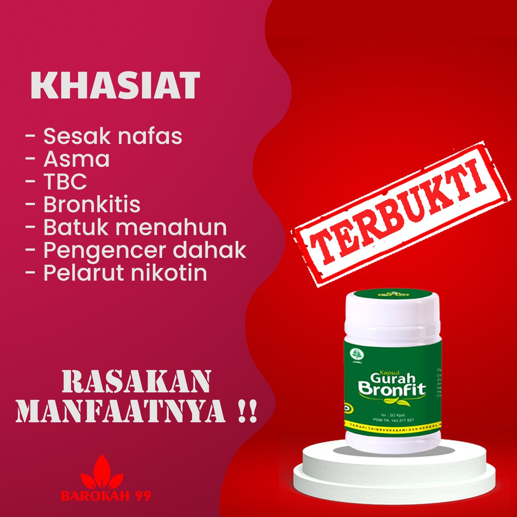 

Kapsul gurah herbal bronfit mengatasi batuk sesak nafas