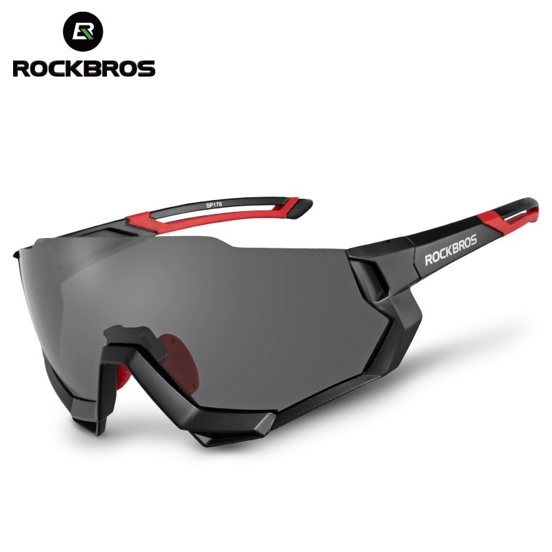 ROCKBROS Kacamata Sepeda Polarized 5 Lens MTB Road Bike - 10131 - Black