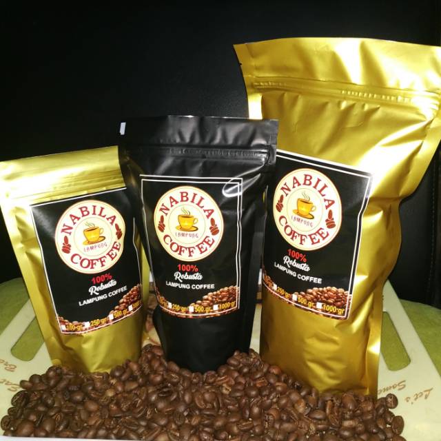 

Nabila Coffee 150gr - Kopi Robusta Premium Lampung / Ulu Belu Tanggamus