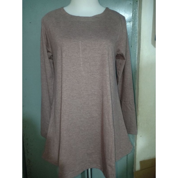 kaos oblong spandek , lengan panjang