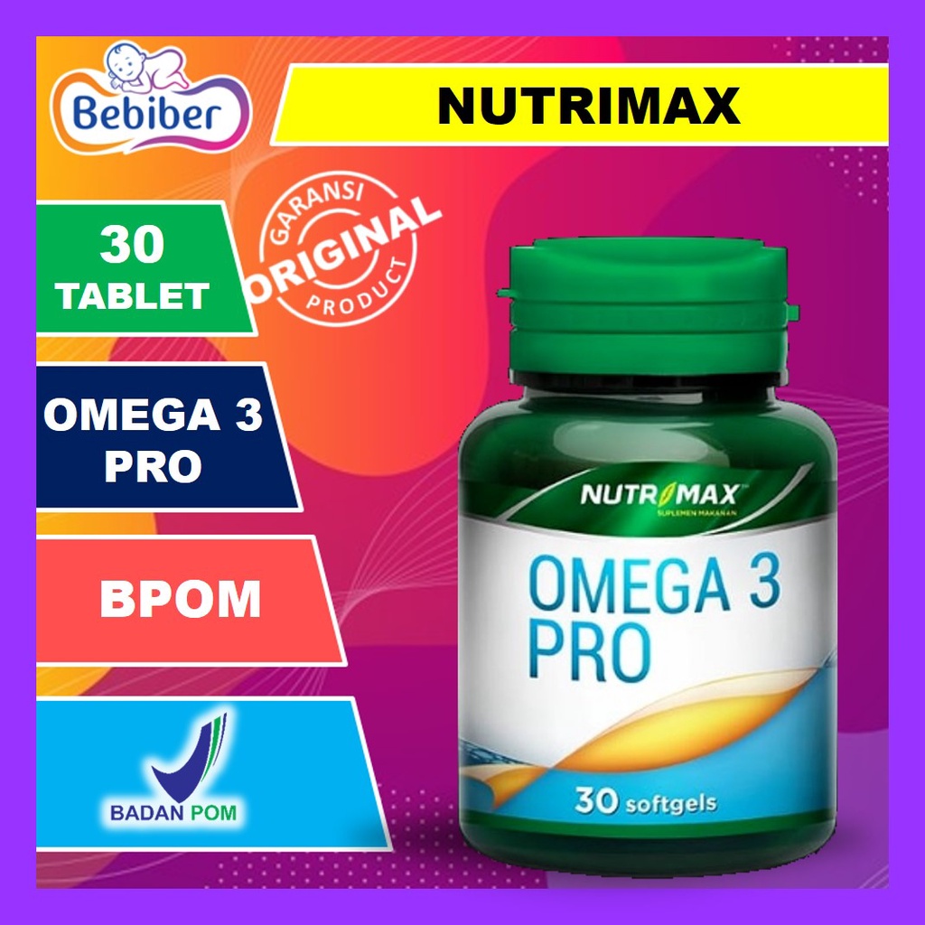 Jual NUTRIMAX OMEGA 3 PRO WITH VITAMIN E ISI 30 TABLET / VITAMIN OMEGA