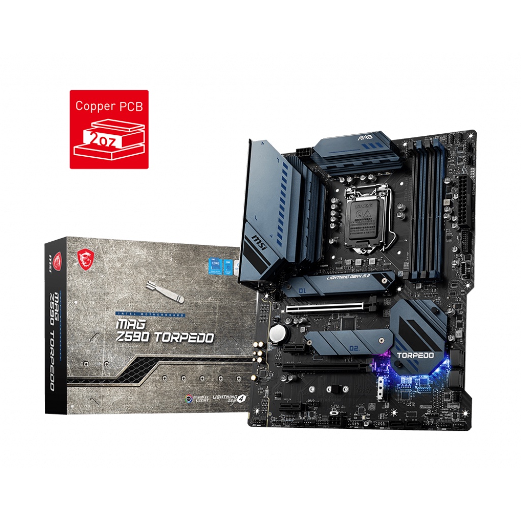 MSI MOTHERBOARD MAG Z590 TORPEDO Intel Z590 LGA 1200 ATX