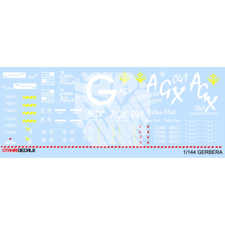 GERBERA TETRA New Decal Skala 144