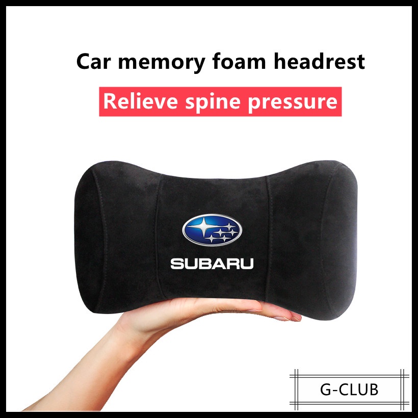 G-club Bantal Leher Memory Foam Lembut Nyaman Untuk Jok Mobil Subaru Impreza XV Forester Wrx