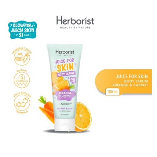 Herborist Body Serum Juice For Skin - 180ml-BODY SERUM Orange