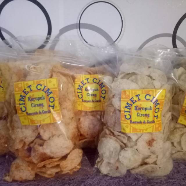

Kerupuk cireng cimet-cimot reyah & gurih 250gram