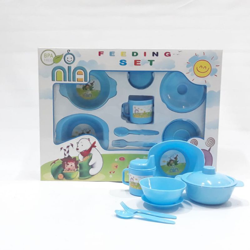 Nia Feeding Set Besar Peralatan Makan Bayi