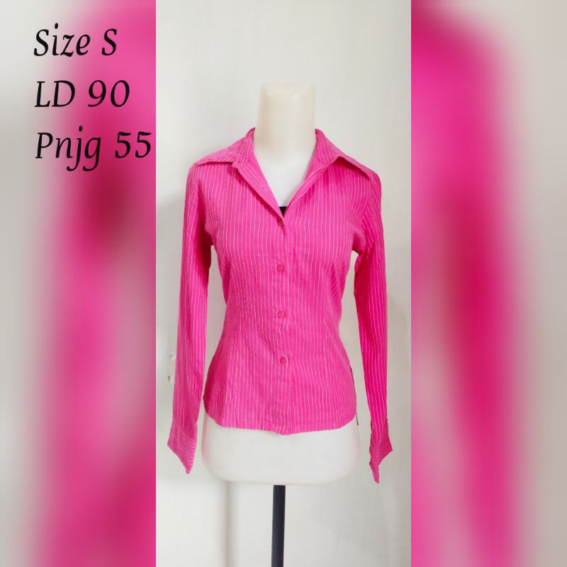 PRELOVED KEMEJA PINK