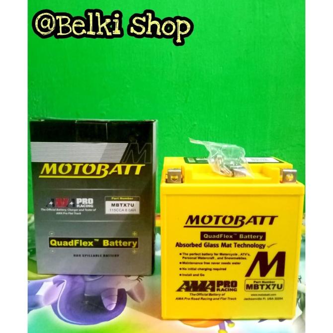 Aki Motor Vespa LX 150 Motobatt MBTX7U Aki Gel - Aki Kering 8Ah belk11 Buru Order