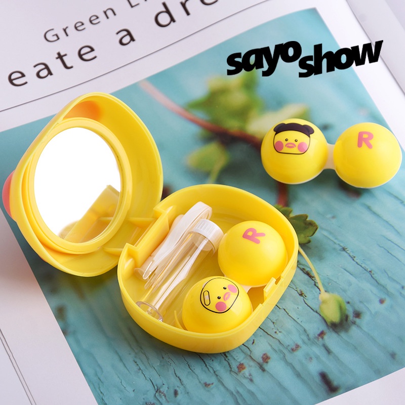 SAYOSHOW Tempat Softlens Bebek Kuning Kecil / Wadah Softlens / Softlens Case / Kotak Softlens