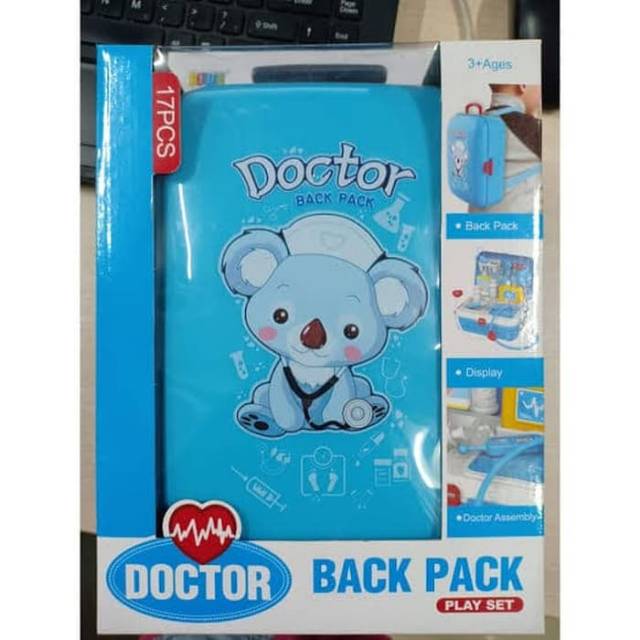 Mainan Doctor Set Back Pack - Tas Koper Medical Dokter Anak Edukatif