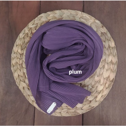 Pashmina plisket FULL ceruty armany (GROSIR) /Pashmina plisket ceruty bebydoll premium/hijab premium-taro