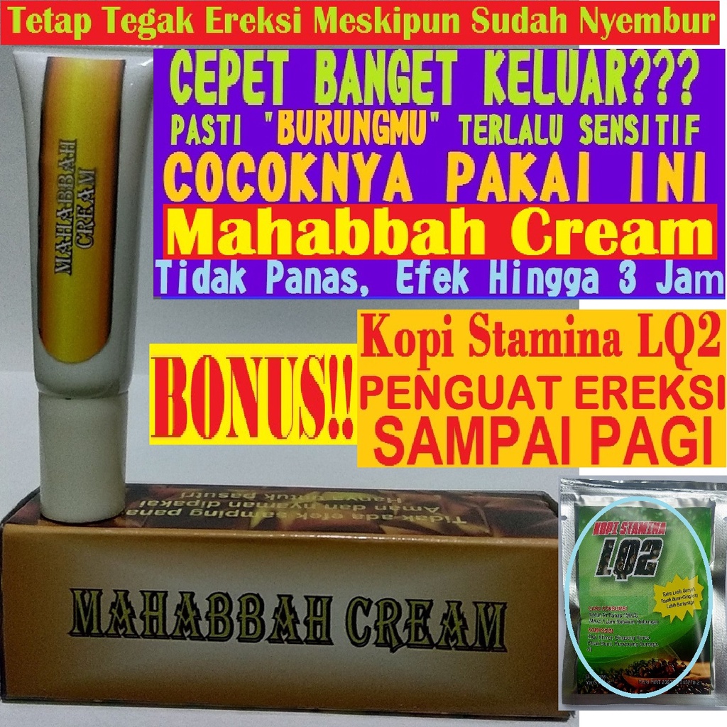 Mahabah Cream Original Obat Kuat Pria Oles Premium Asli Ngak Bikin Kepanasan