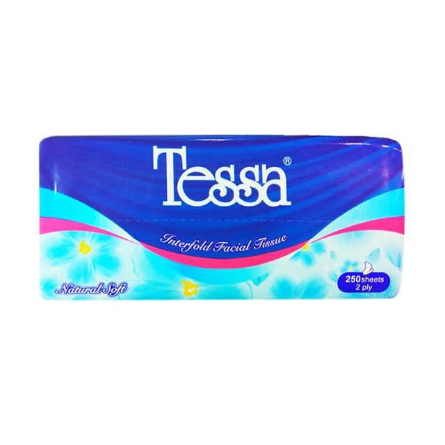 TESSA FACIAL TISSUE NATURAL SOFT 250s TP-22