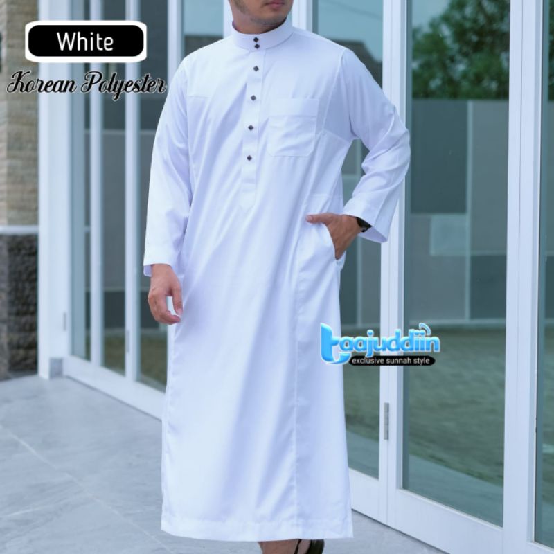 Jubah Polyester Korea Jubah Pria Dewasa Stayle Al Haramain