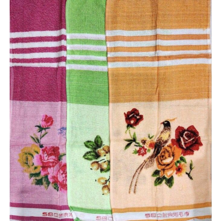 (1LUSIN/12pcs) HANDUK 580 WARNA KERTAS (BUNGKUS KERTAS) / HANDUK IKAT KEPALA / SPORT / LEHER HANDUK RRT KECIL GROSIR