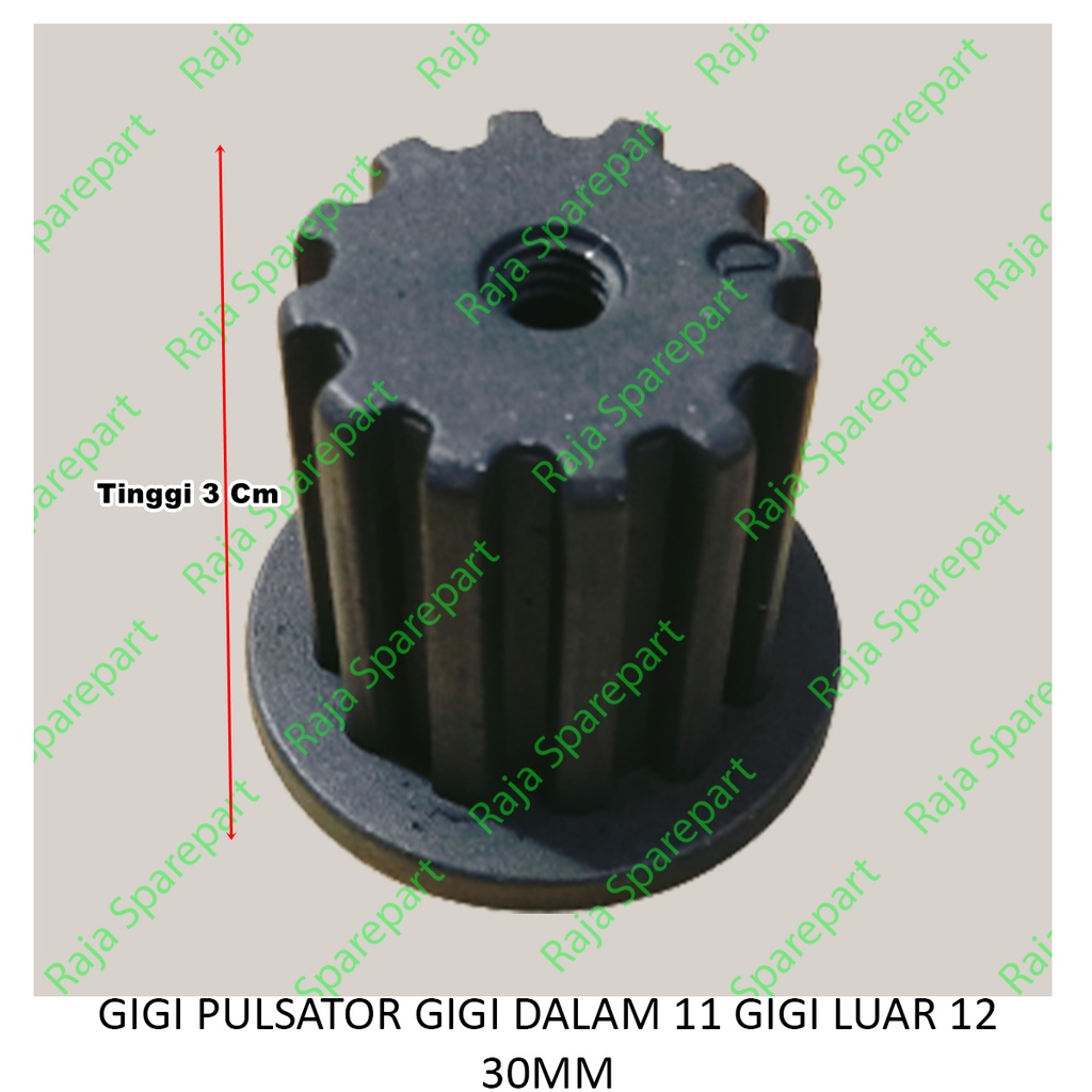 GIGI PULSATOR / INTI PULSATOR MESIN CUCI GIGI DALAM 11 GIGI LUAR 12 3CM