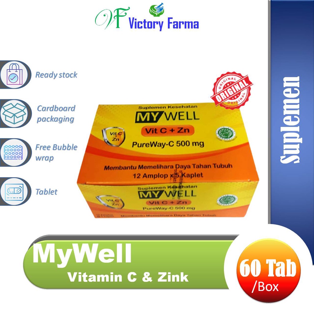 My Well Box 60 Kaplet / Vitamin C dan Zink