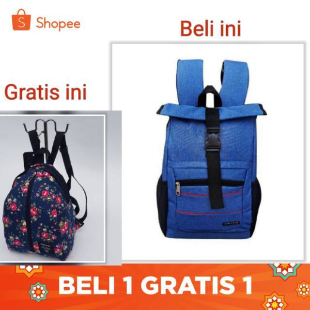 Ransel Pria Fashion Warna Solid Tas Sekolah Kain Oxford Berlapis untuk Remaja Laki-laki Ransel Laptop Tahan Air Kapasitas Besar