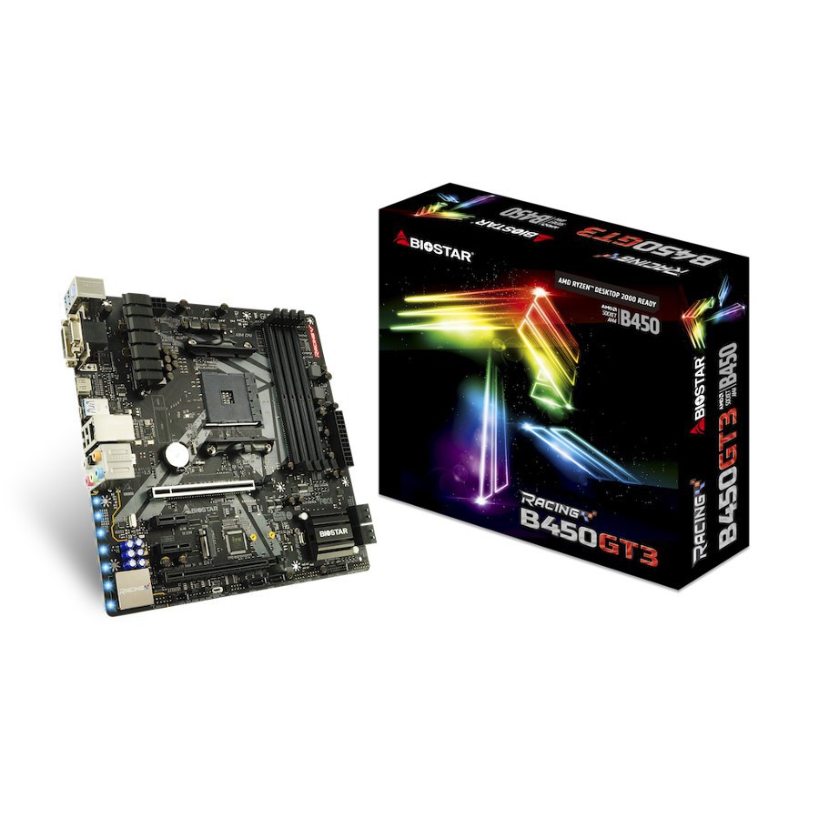 Biostar Racing B450GT3 Motherboard AMD B450 AM4 DDR4