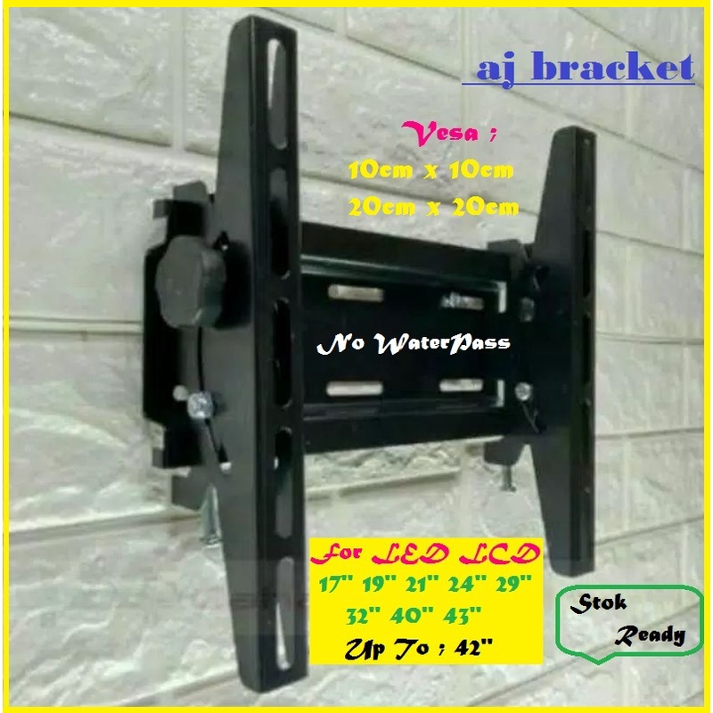 Briket tv LED / Braket tv LED /Bracket tv LED 19 inch s/d 43 inch Super Murah
