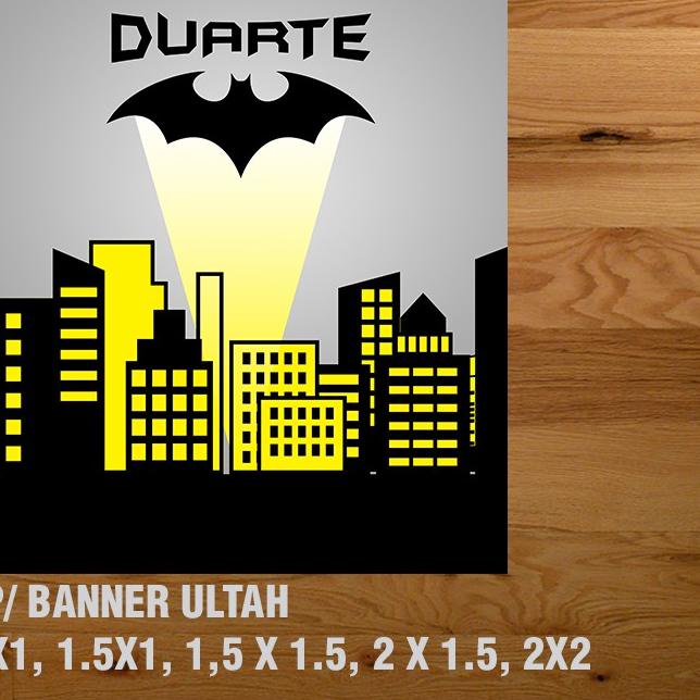 ♕ BATMAN BANNER/ BACKDROP/ SPANDUK ULANG TAHUN UL-TAH ✹