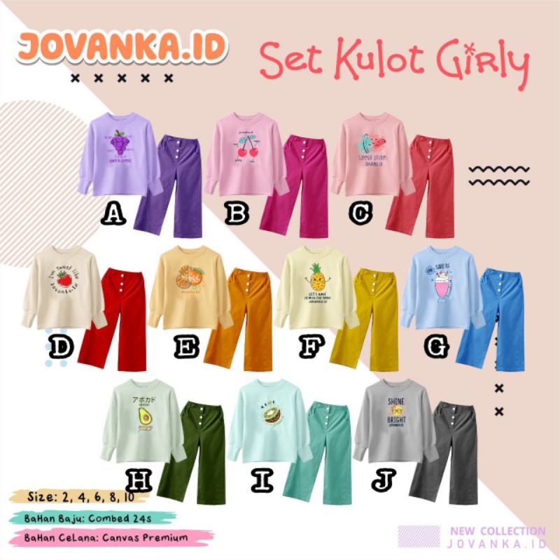 set kulot jovanka girly 2-10