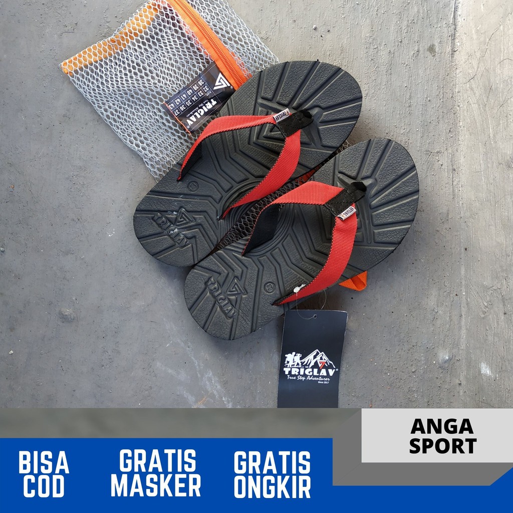 SANDAL GUNUNG PRIA TRIGLAV SANDAL HIKING JEPIT SANDAL OUTDOOR COWOK ORIGINAL