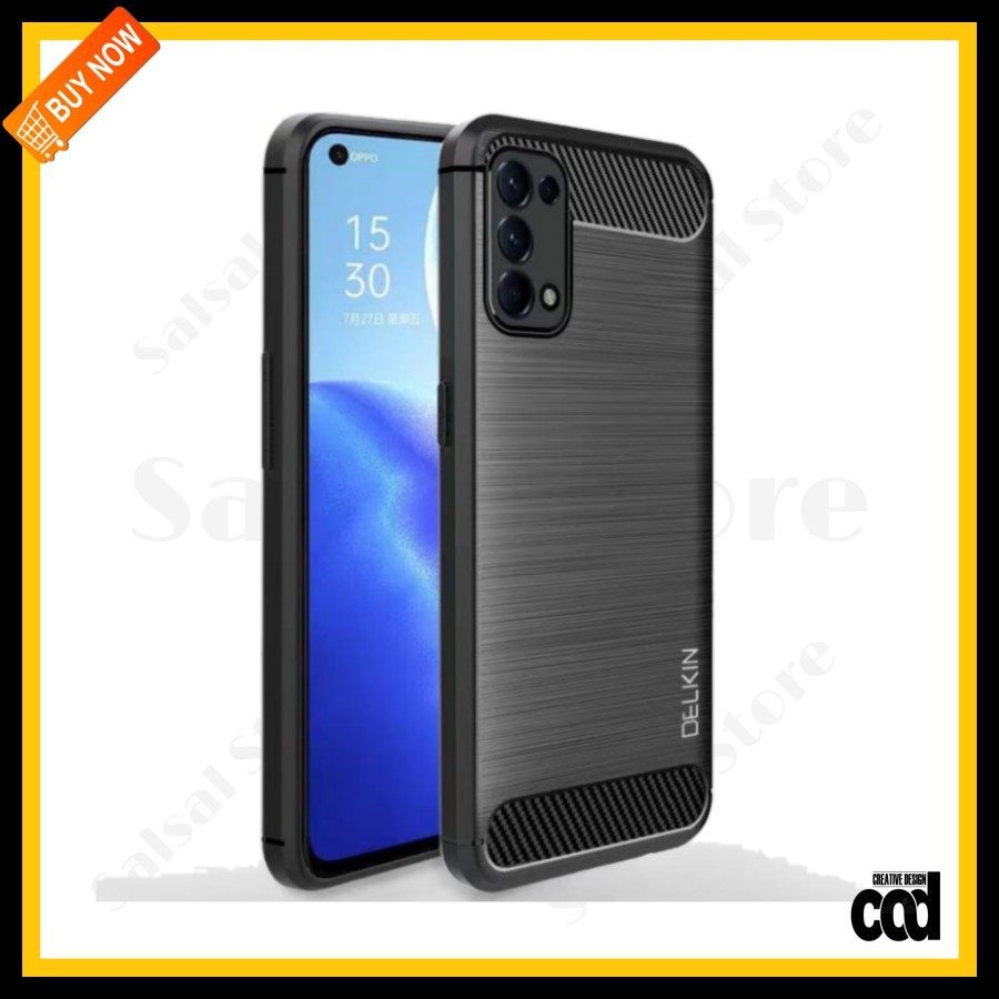 OPPO A16 A15 A15S RENO 5 RENO 4F RENO 4 RENO 3 RENO 3 PRO CASE SOFTCASE SLIM CASE IPAKY CARBON SILIKON BLACK KARBON CASING COVER