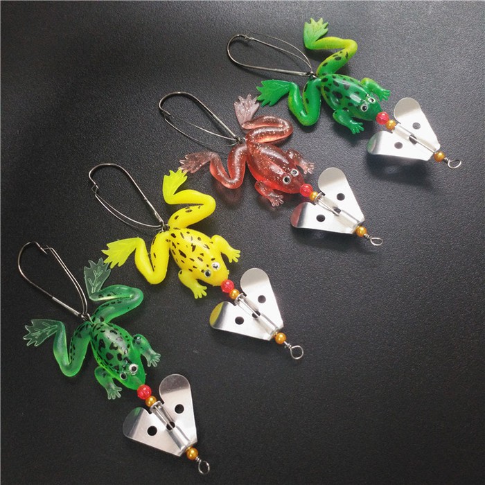 Umpan Pancing Kodok Kecil Jump Frog Soft Lure 8cm 6g Soft Ikan Minnow Umpan Mancing Kodok Termurah
