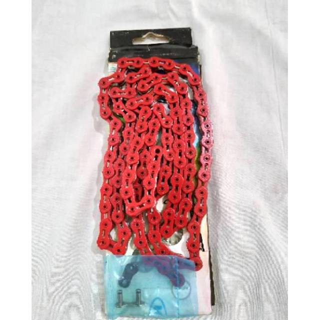 SP19D RANTAI KMC BMX - RANTAI BMX SINGLE SPEED KMC K710SL BIRU