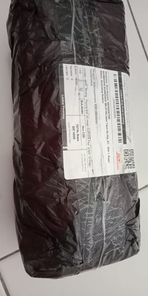 Payung Lipat 3d Magic Motif Panda & Polkadot