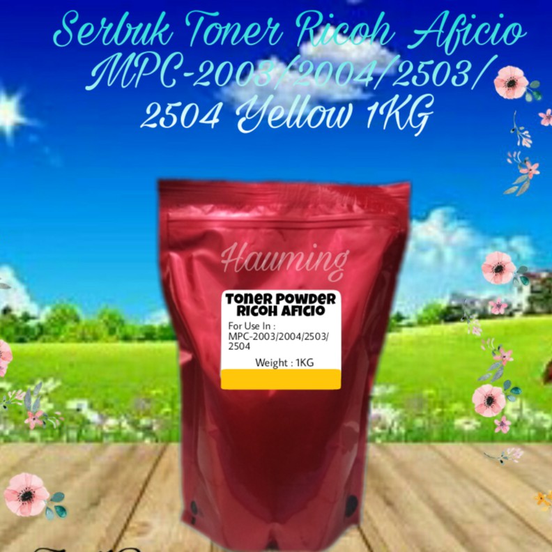 Serbuk Toner Ricoh Aficio MP C2003 C2004 C2503 C2504 C3003 C3503 C4503 C5503 C6003 SP Yellow 1kg