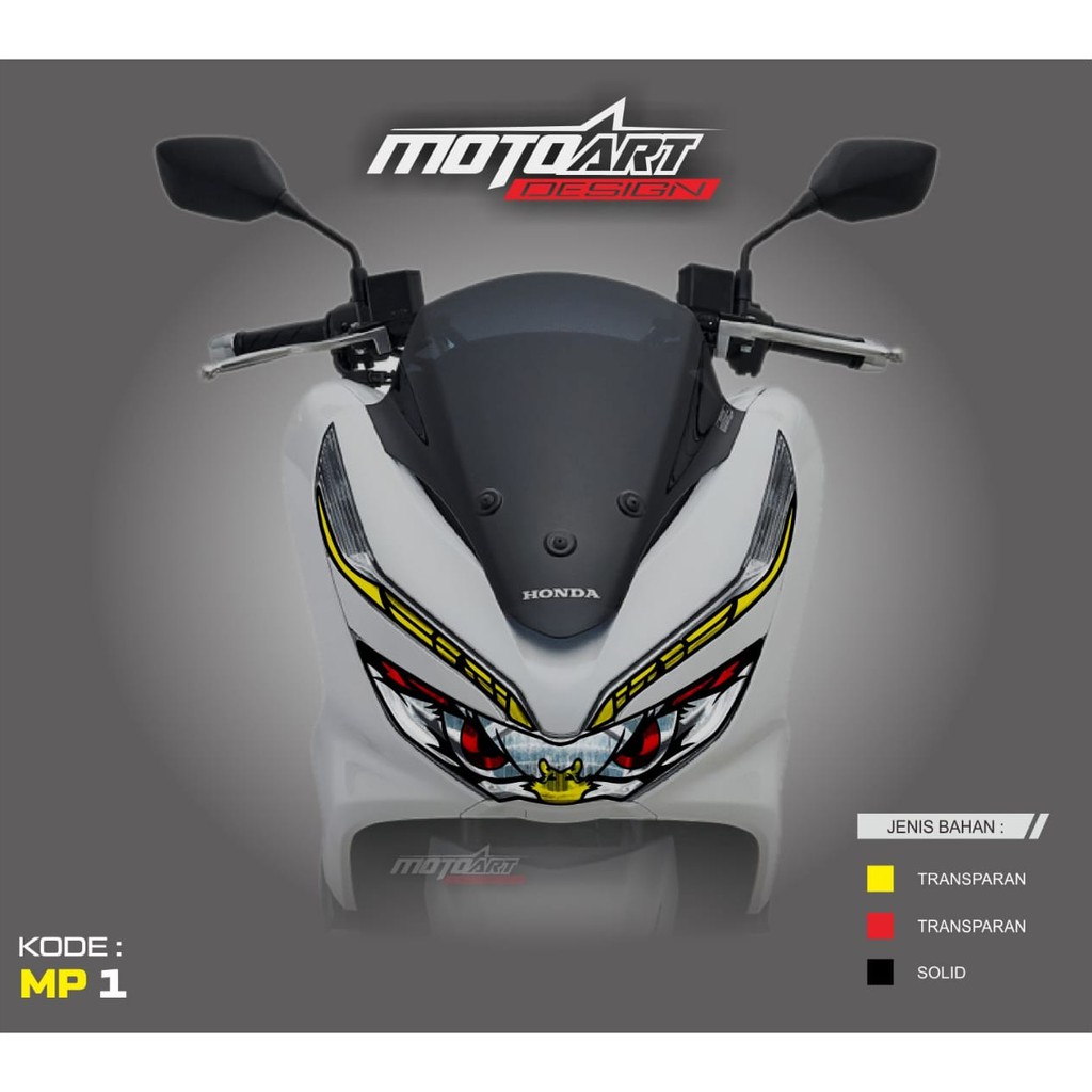 STICKER LAMPU DEPAN HONDA PCX