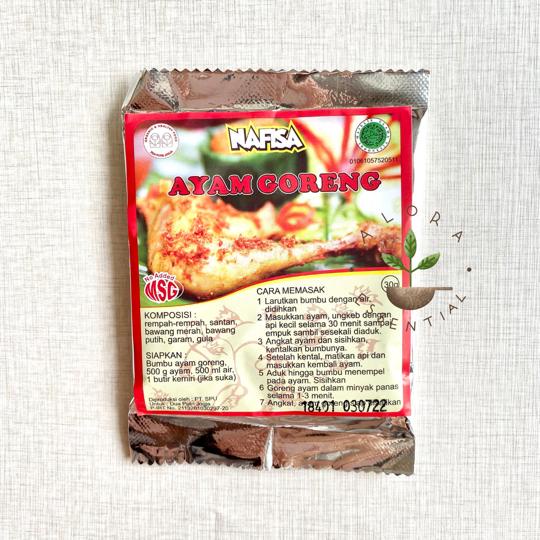 Nafisa Bumbu Instan Ayam Goreng 30gr - Bumbu Ayam Goreng Nafisa