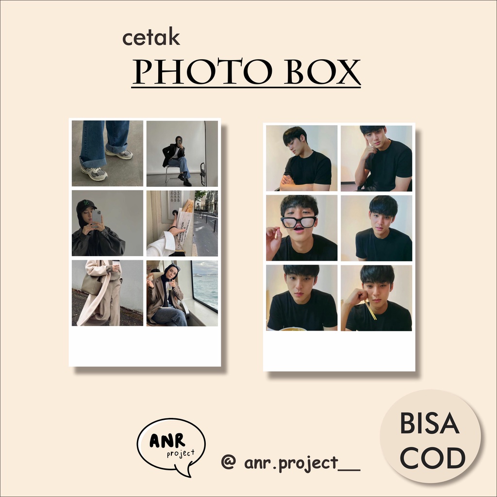 CETAK FOTO ALA PHOTO BOX / ISI 6 FOTO/ BISA COD