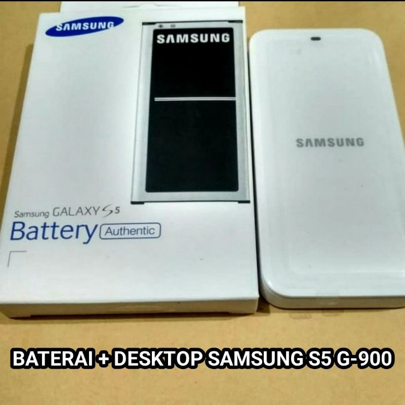 PAKET  BATERAI + DESKTOP BATRE SAMSUNG GALAXY  S5 G900 ORIGINAL BATTERY