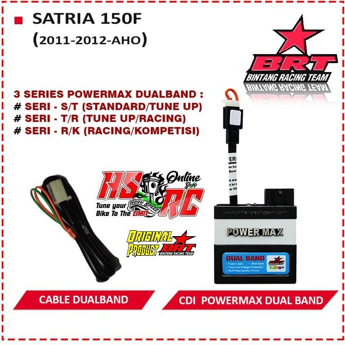 CDI Racing BRT POWER MAX Dual Band Suzuki Satria 150 F AHO 2012 Harian Balap Bore Up Drag CDI FU AHO