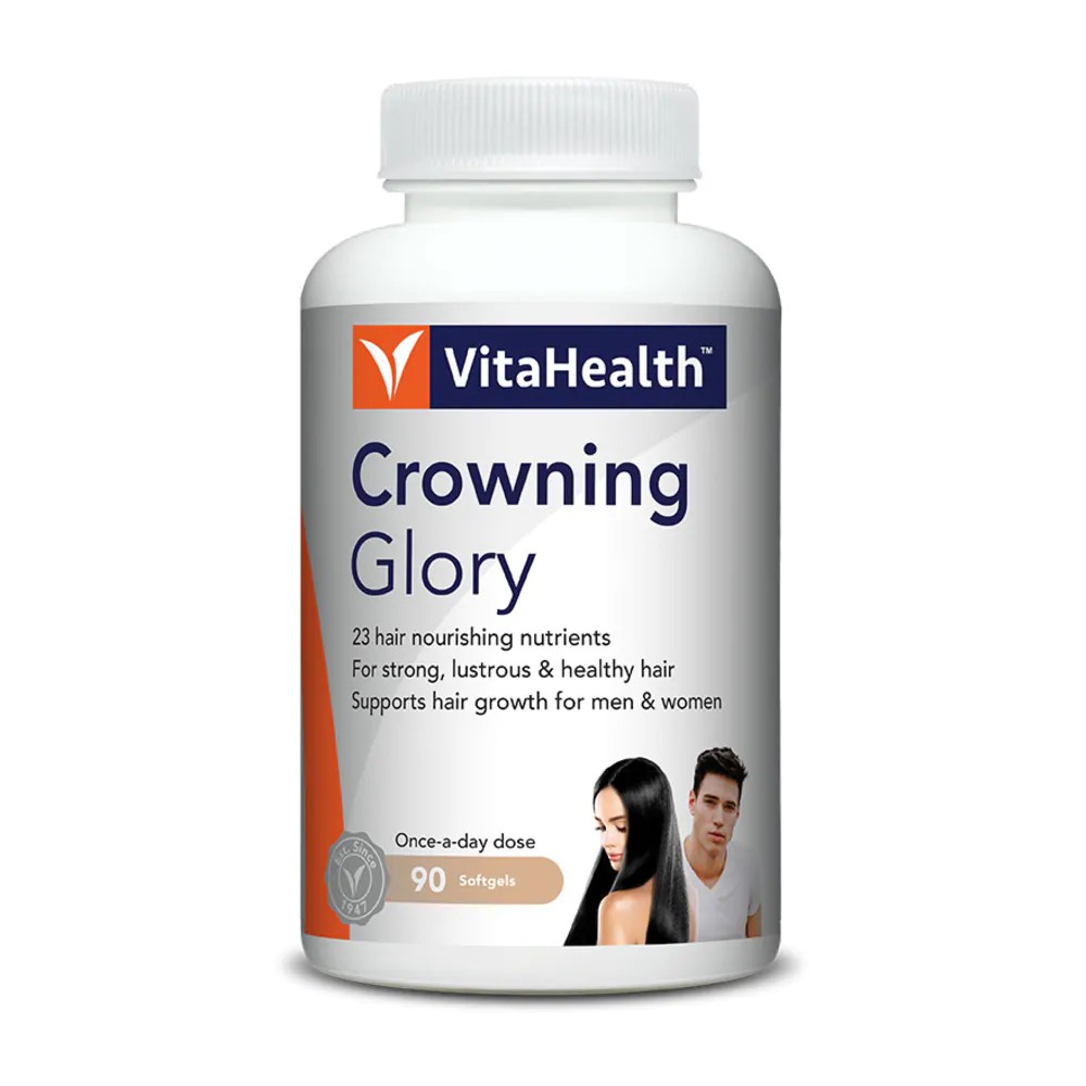 VITAHEALTH Crowning Glory 23 Hair Nourishing Softgels (Once a Day Dosage) 90s