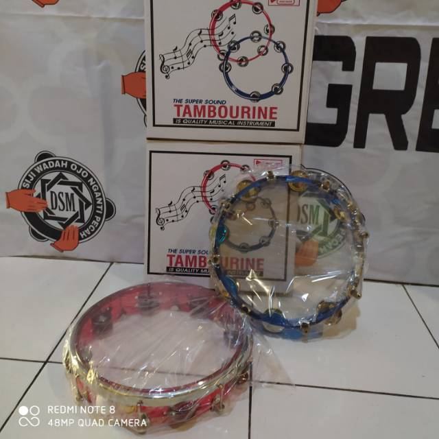 Tamborin mika transparan